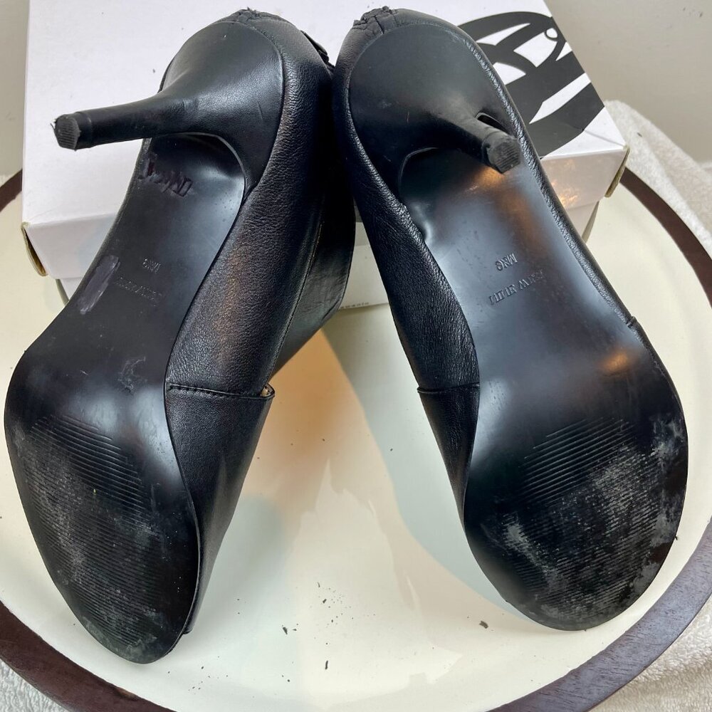 Nine west Black open toe heel Size 9.5 - Picture 5 of 10